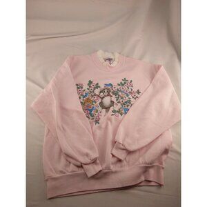 Women's Whim Z Pink Sweatshirt Size Large Cats